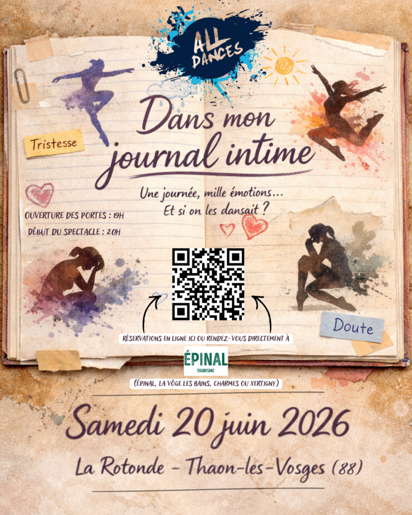 Spectacle de danse ALL DANCES : Dans mon journal Intime